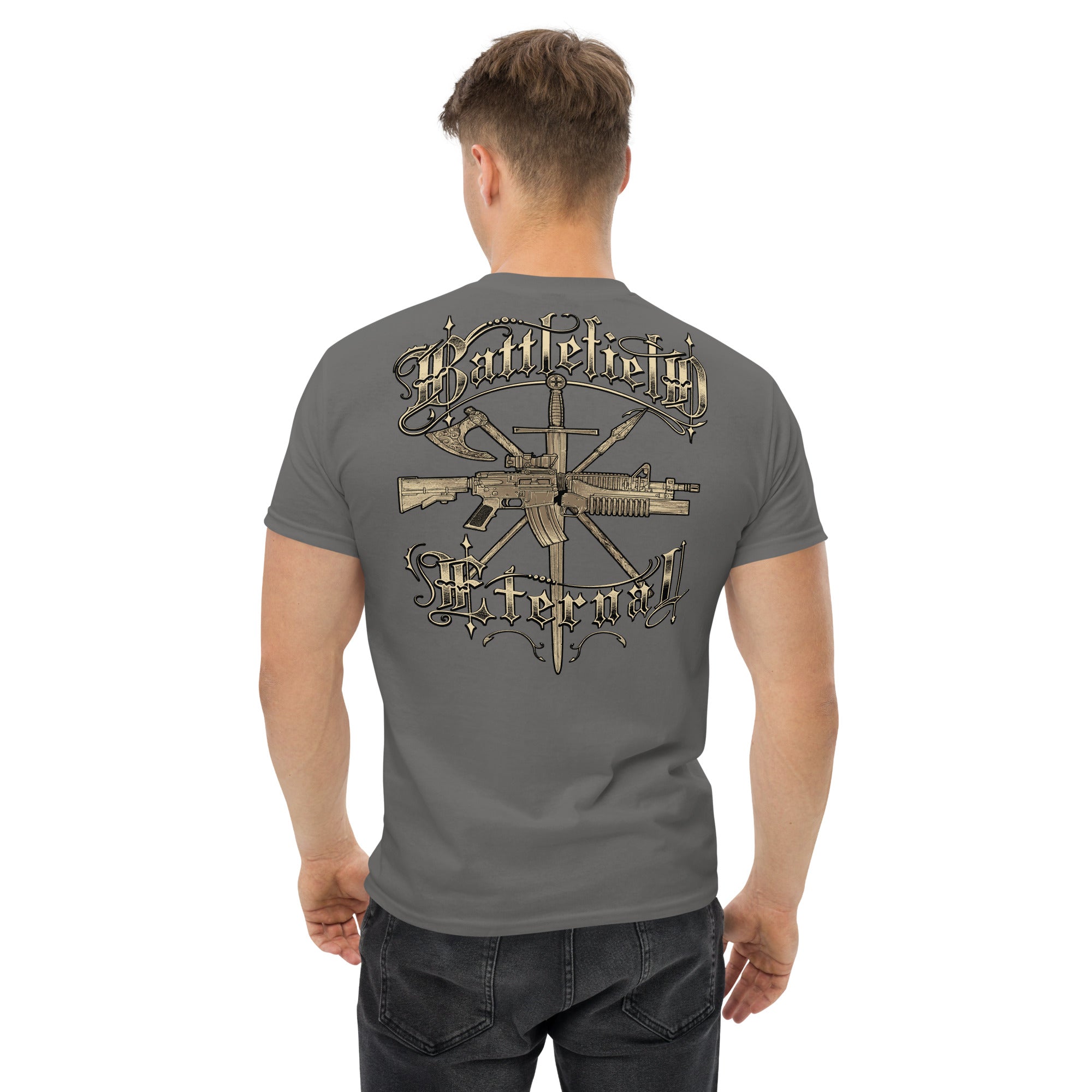 7.62 Design Battlefield Eternal t-shirt uomo nero cotone