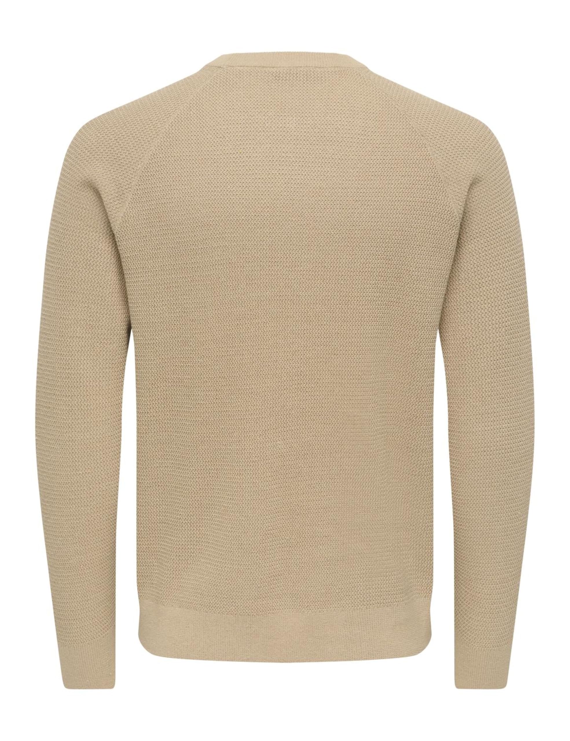 Only & Sons Onshay Reg LS Structure Crew Knit Maglione M