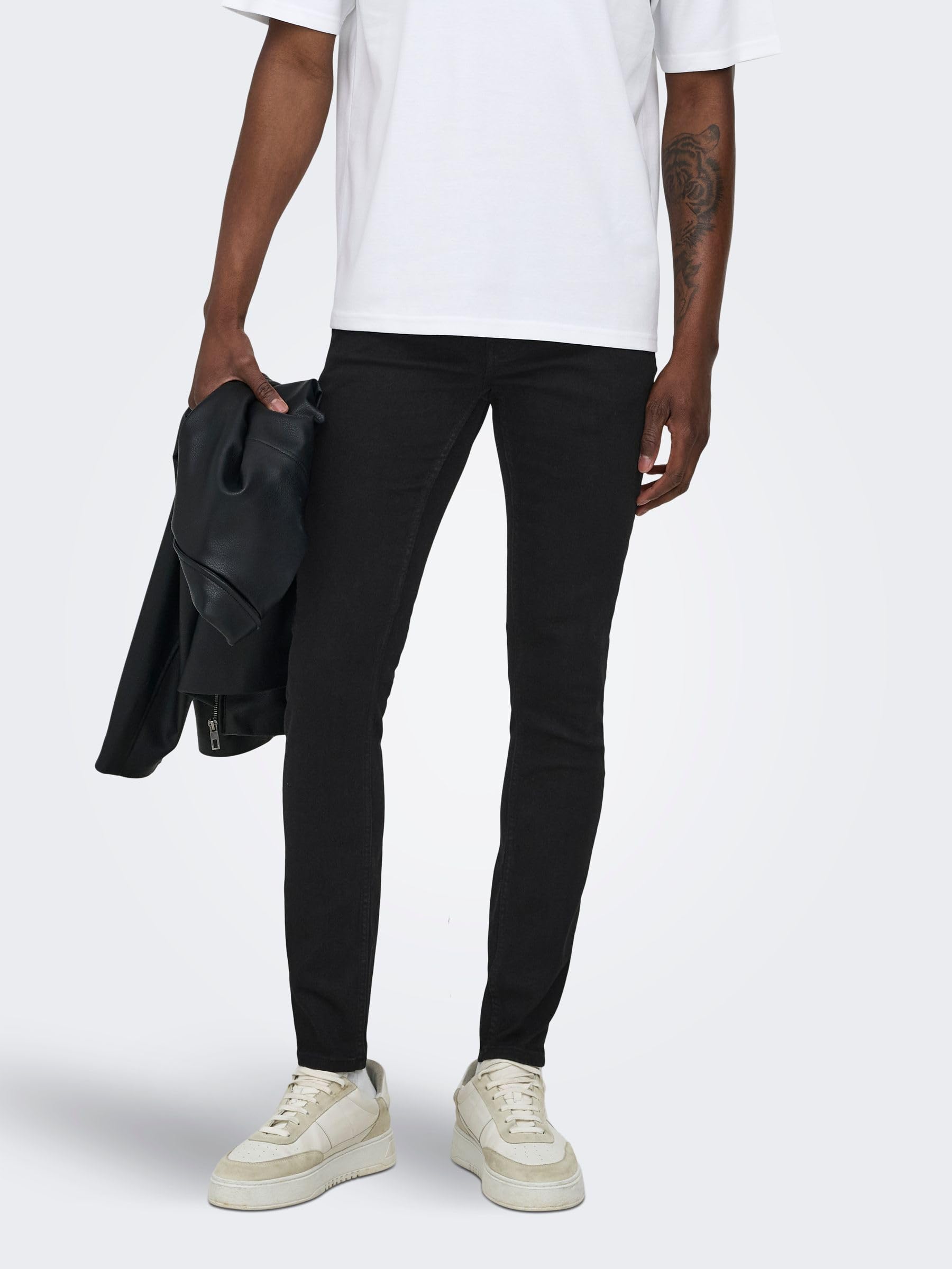 Only & Sons Onswarp Skinny 7985 jeans uomo 31W/30L scuro
