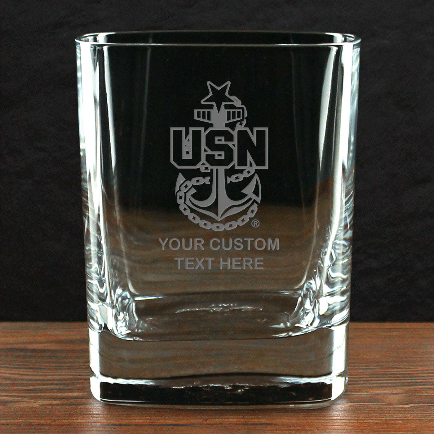 7.62 US Navy bicchiere whiskey 335ml Eagle personalizzato
