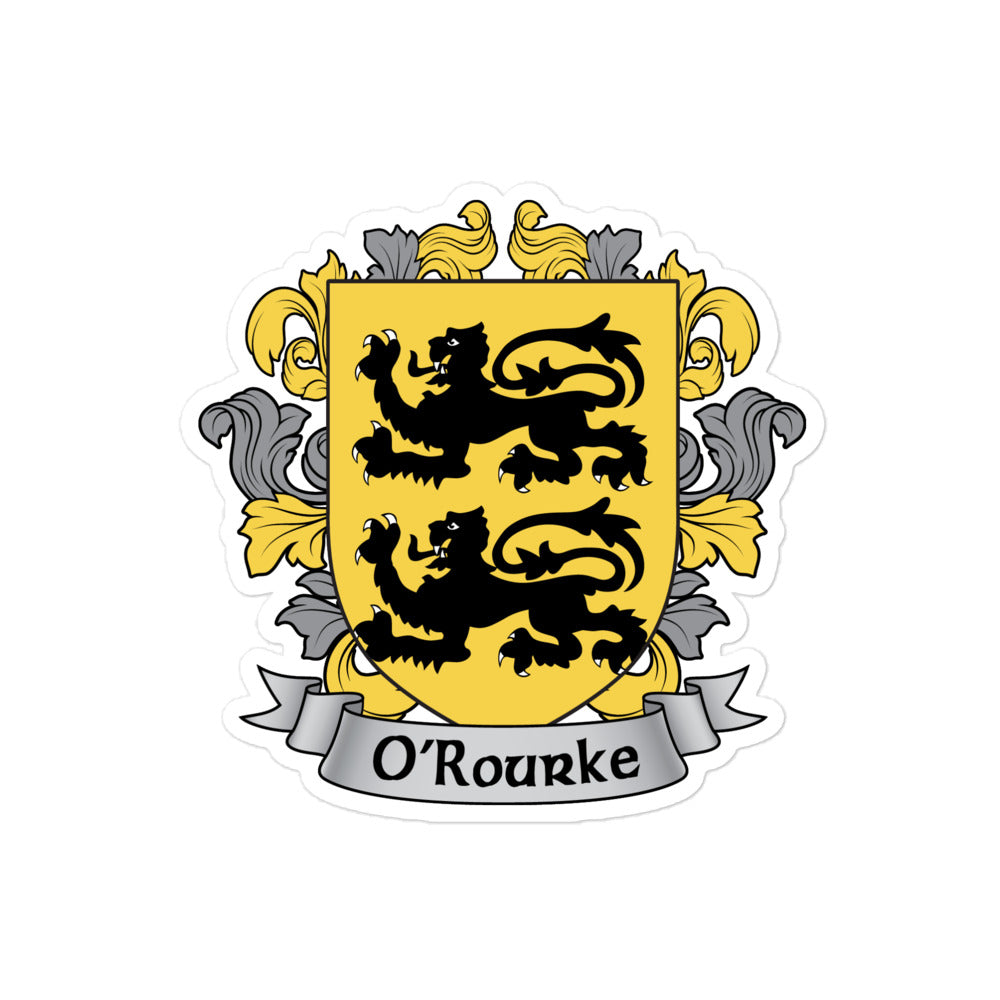 7.62 Design O'Rourke adesivo vinile 7x7 cm stemma irlandese
