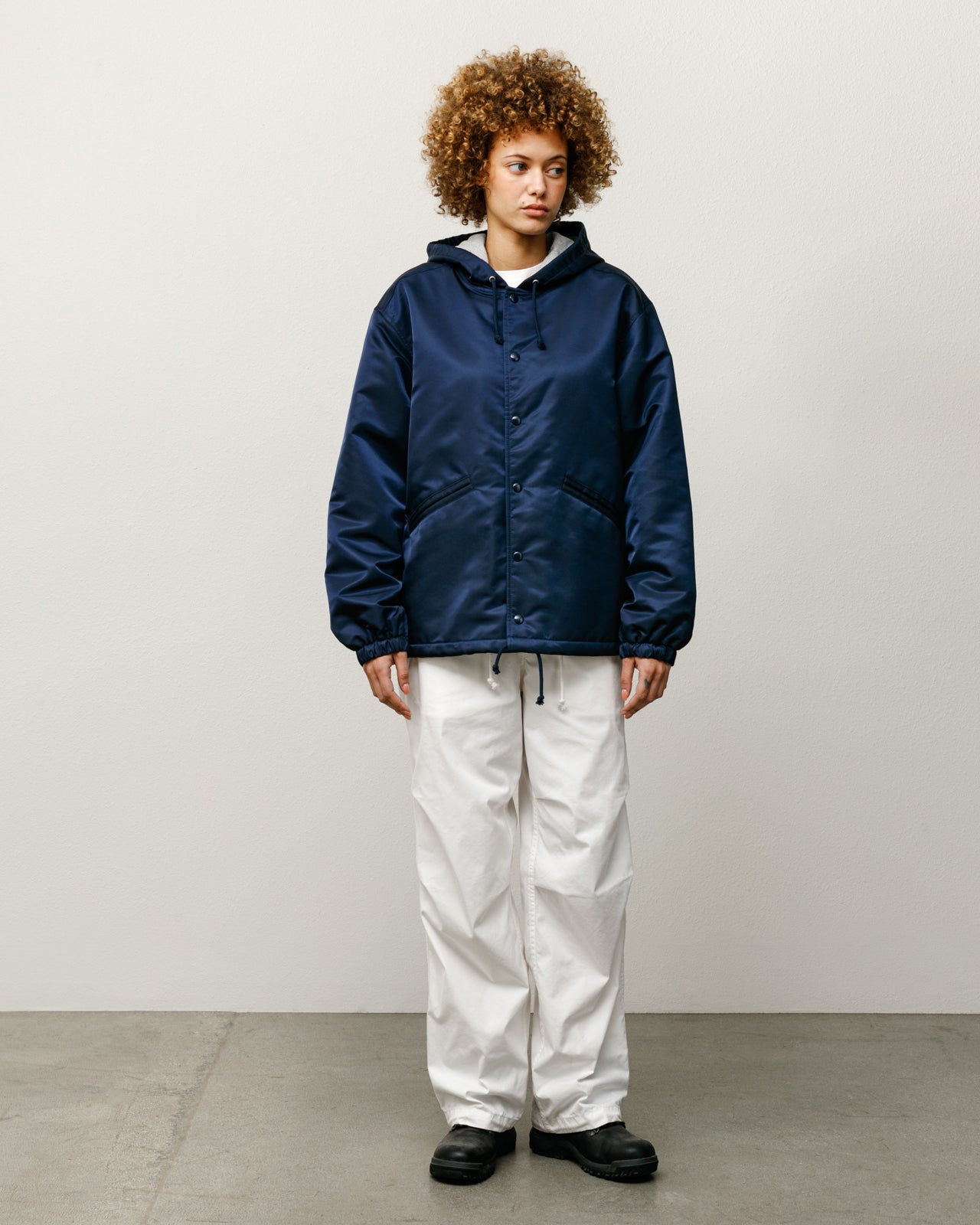 Stussy Hooded Coaches Jacket giacca navy taglia M