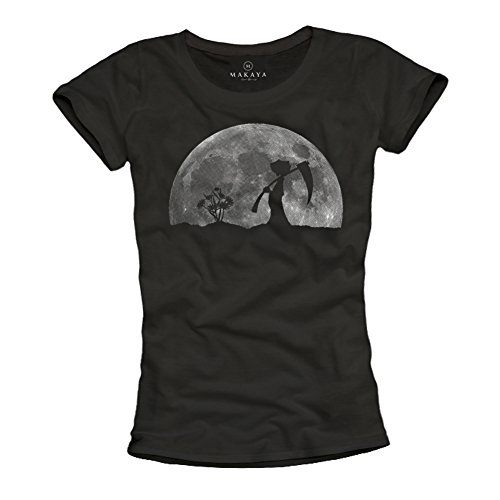 MAKAYA T-Shirt Donna La Morte nel Giardino Maglietta L