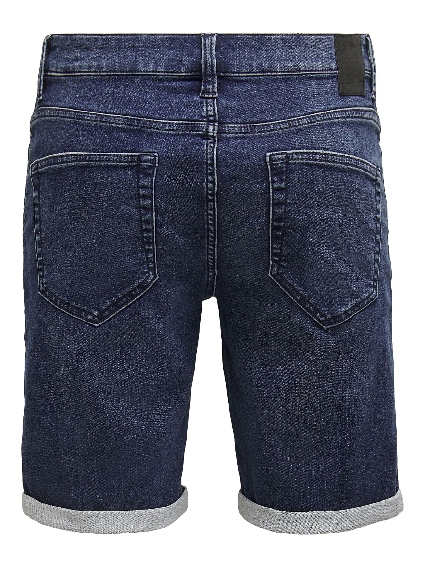 Only & Sons Ply Vita Media Shorts Uomo M Denim