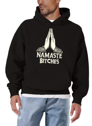 MAKAYA Buddha Namaste Felpa Uomo Cotone Taglia XL