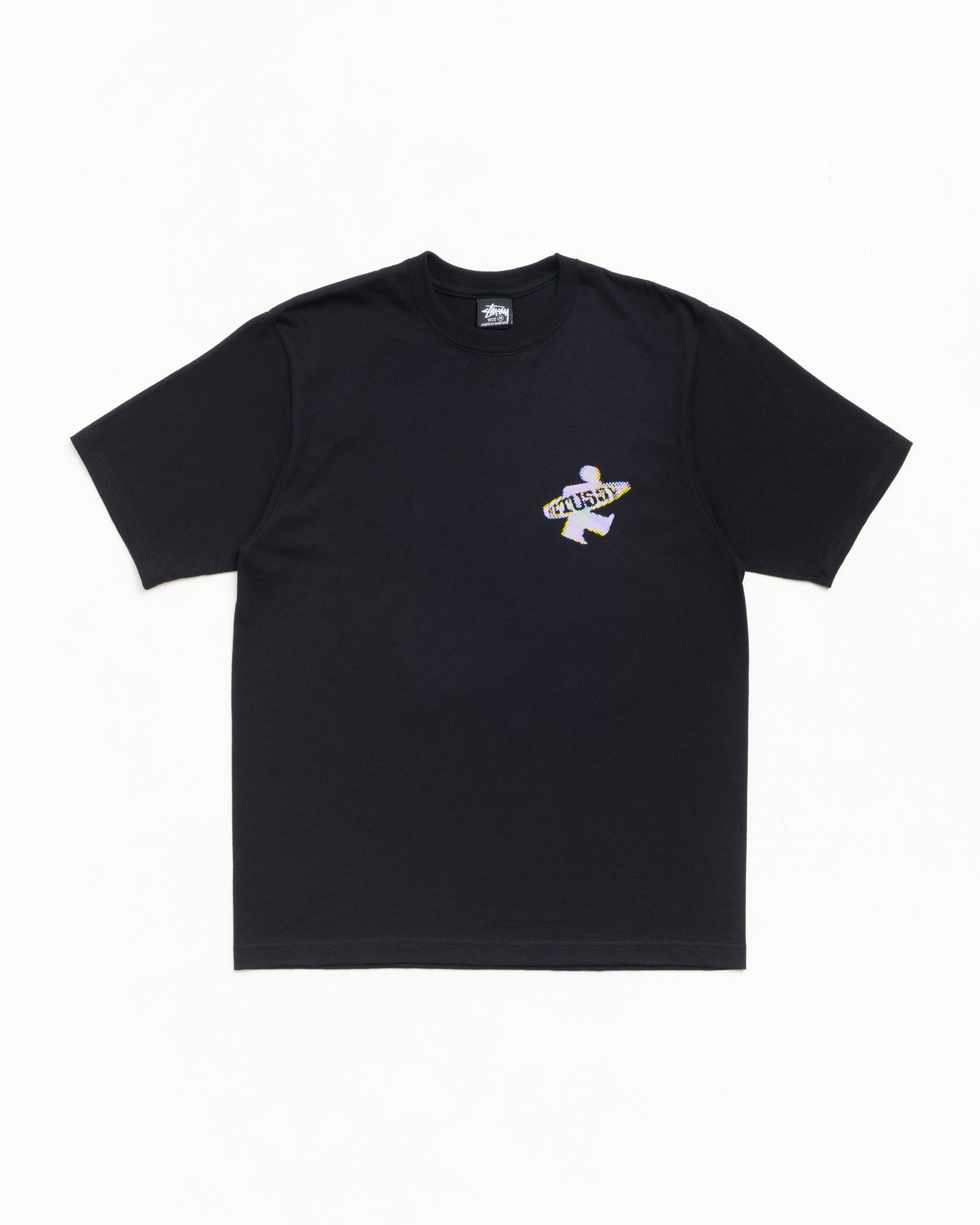 Stussy Dot Surf Puff Print Tee t-shirt nera cotone