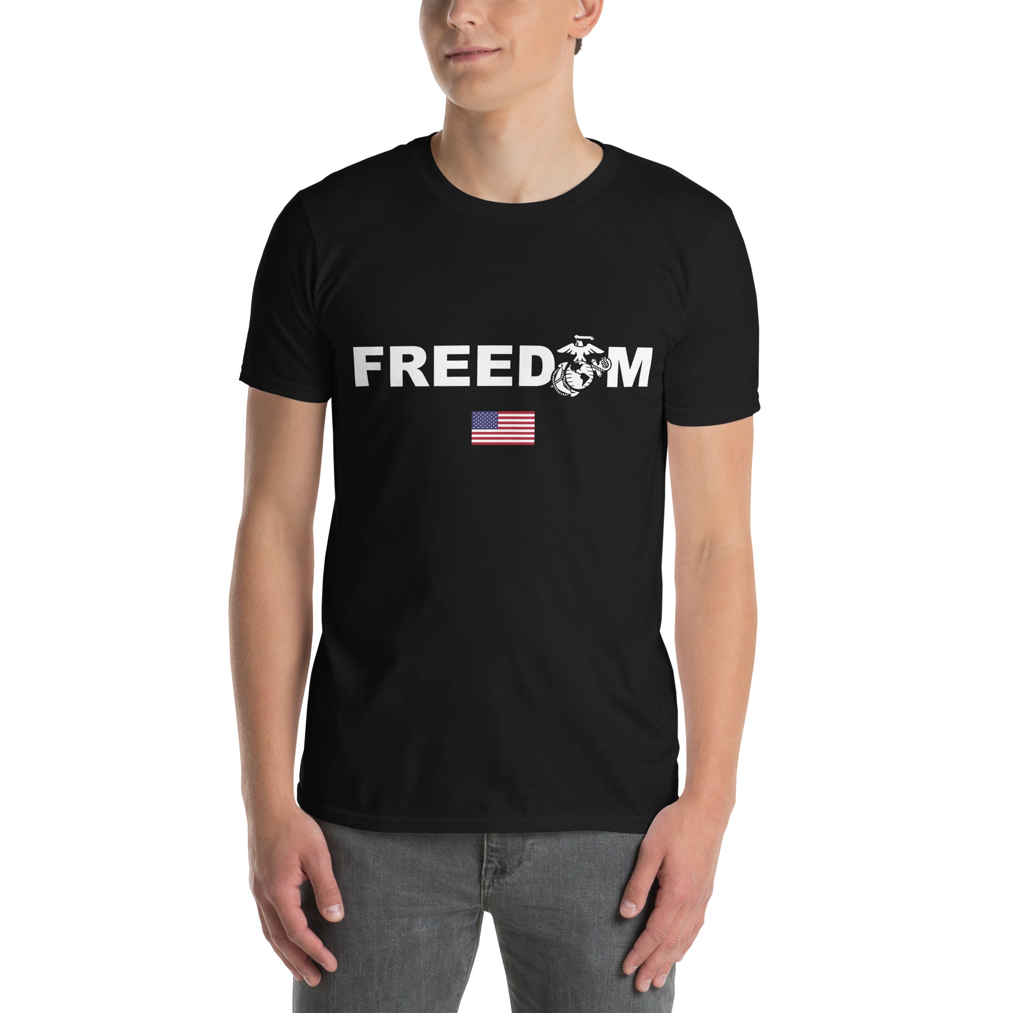 7.62 Design USMC Freedom t-shirt uomo nera cotone