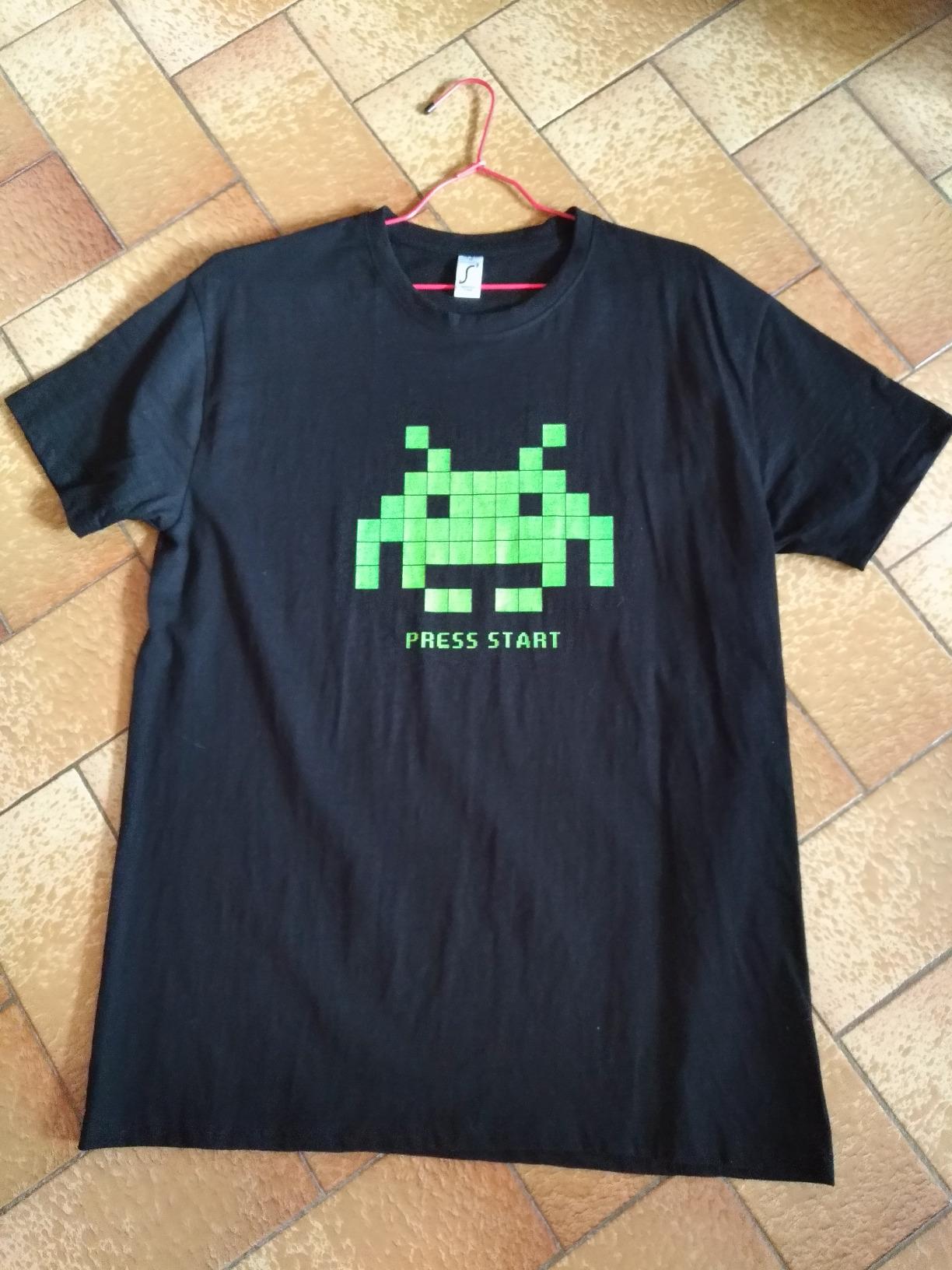 MAKAYA Space Invaders T-Shirt Uomo 5XL Cotone