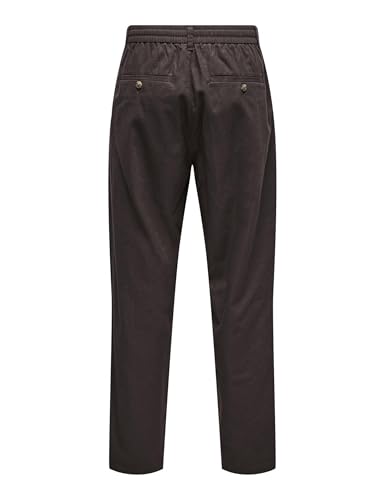 Only & Sons Onslee Tapered pantaloni uomo 34W/32L marrone
