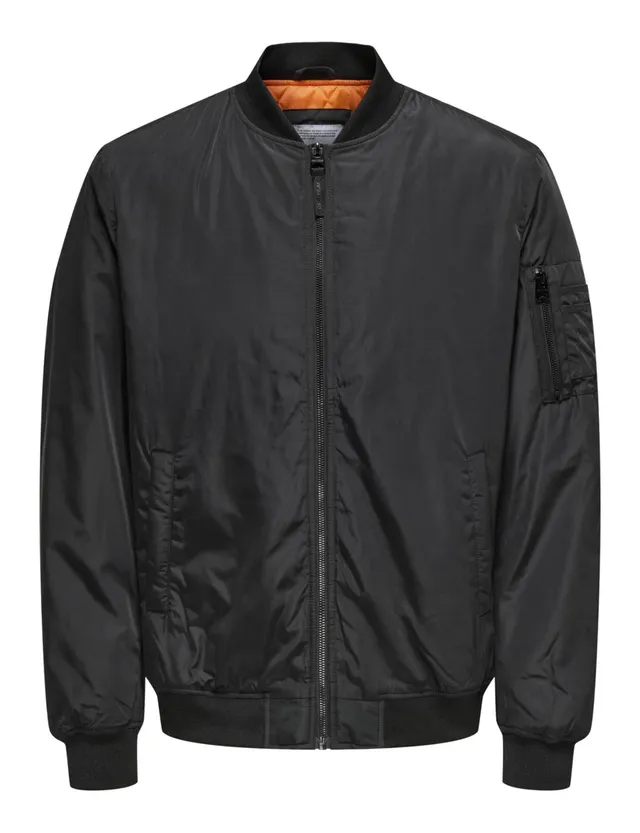 ONLY & SONS Joshua Bomber Uomo Nero Taglia S