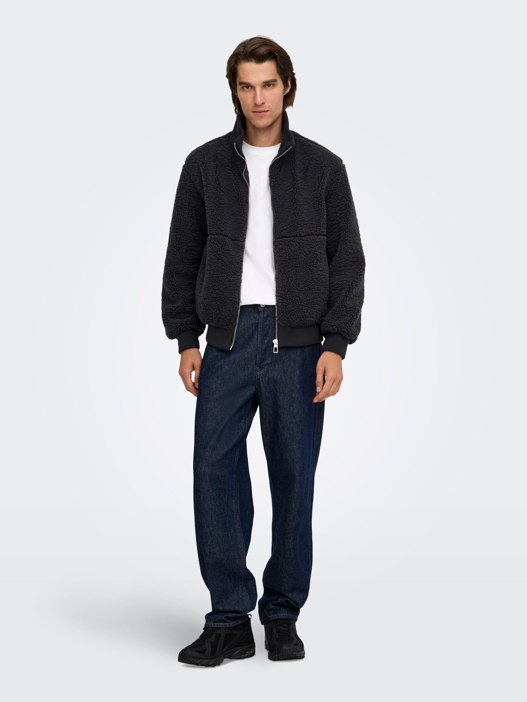 Only & Sons Onsray Sherpa Otw giacca uomo phantom