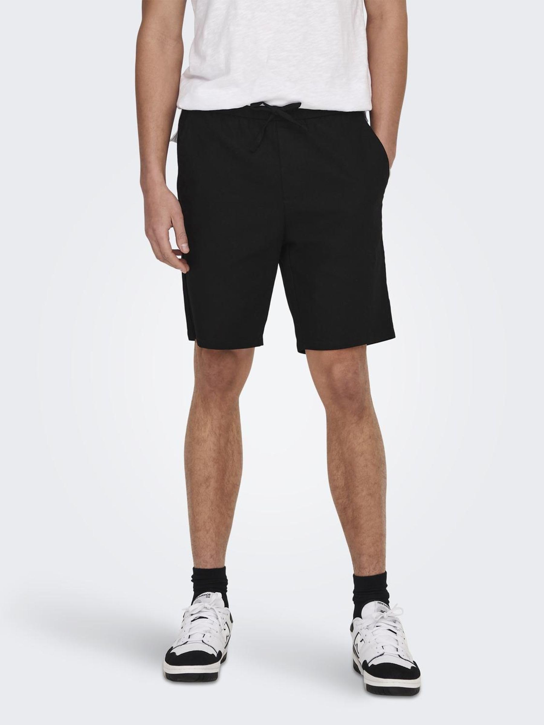 Only & Sons Onslinus loose fit shorts uomo in lino