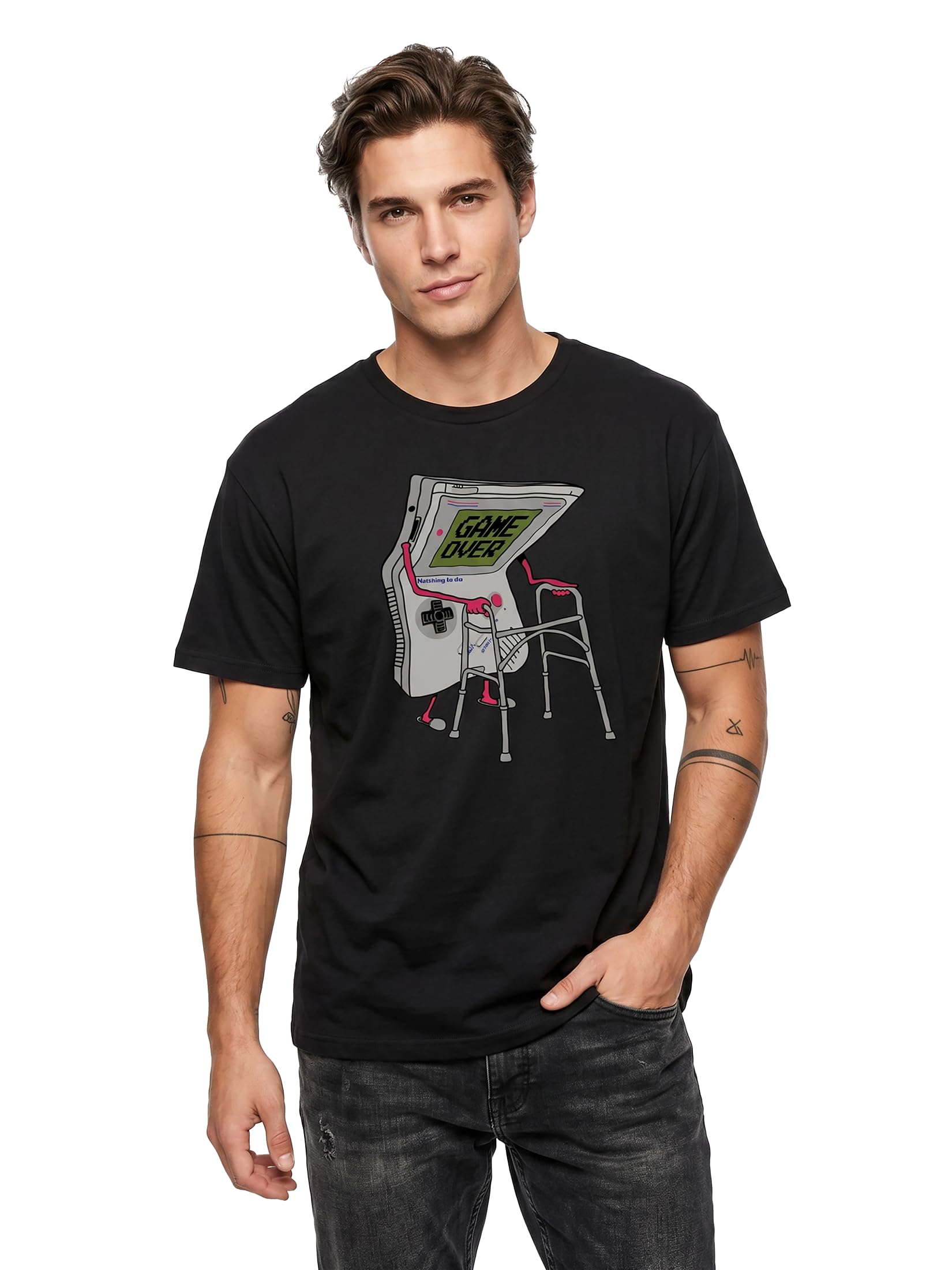 MAKAYA Game Over Controller T-Shirt Uomo XL Cotone