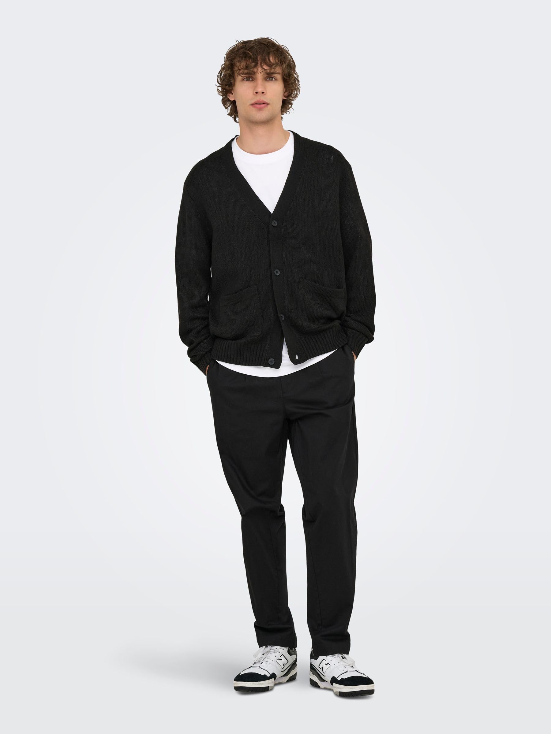 Only & Sons Onsmajor Cardigan Uomo Maglia Nero XL