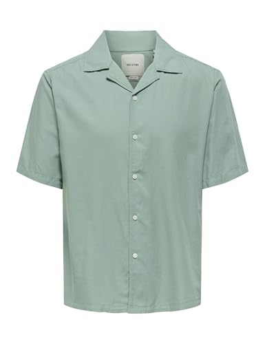 Only & Sons Onsdilem 0300 Resort Camicia uomo Egret manica corta