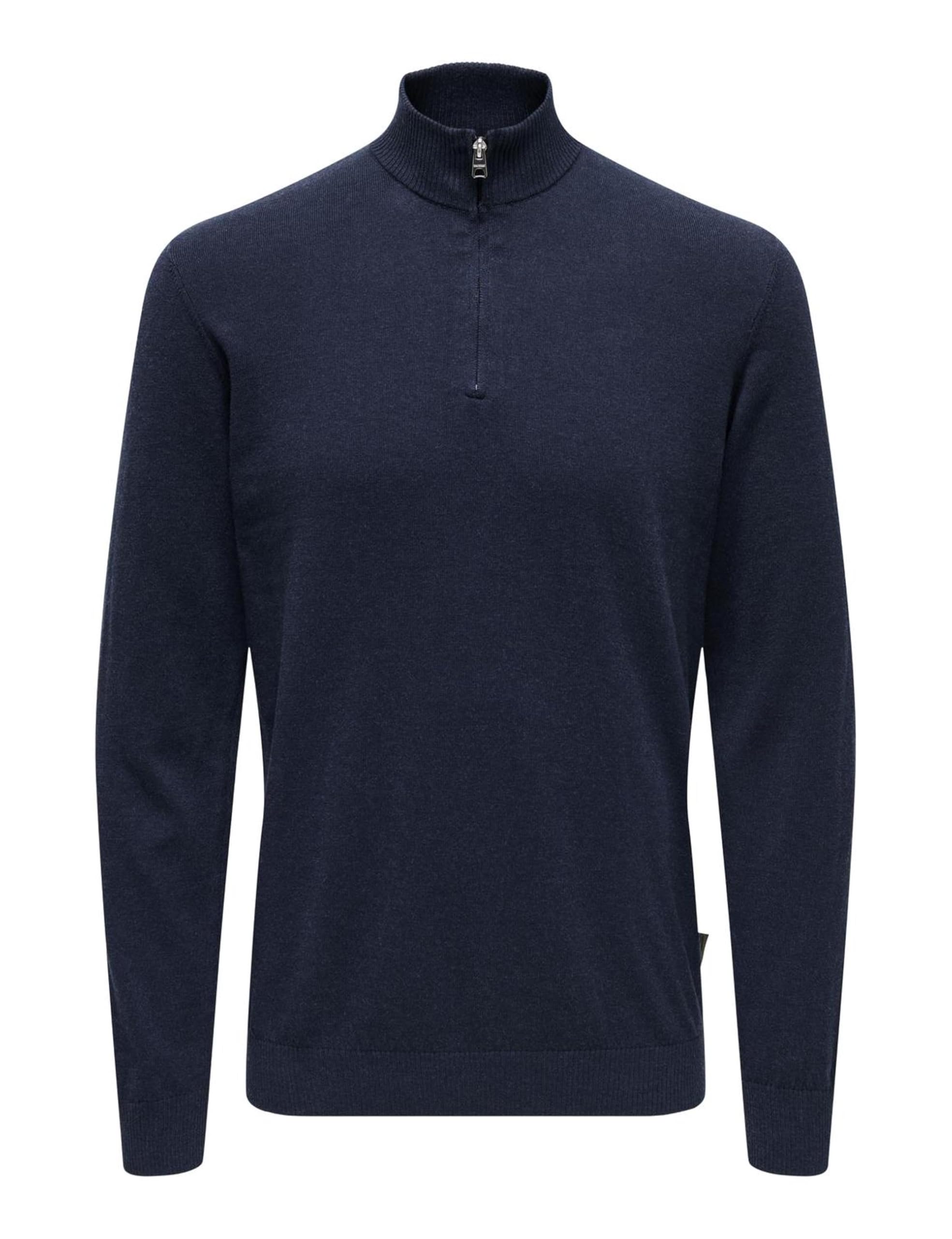 Only & Sons Onsloui Maglia Uomo Mezza Zip Azzurra L