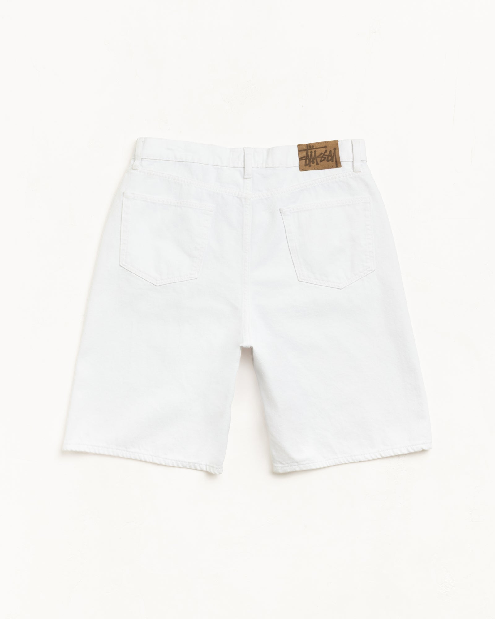 Stussy Big Ol Short Denim bermuda bianchi cotone