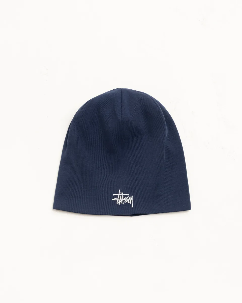 Stussy Jersey Skullcap berretto navy cotone taglia unica