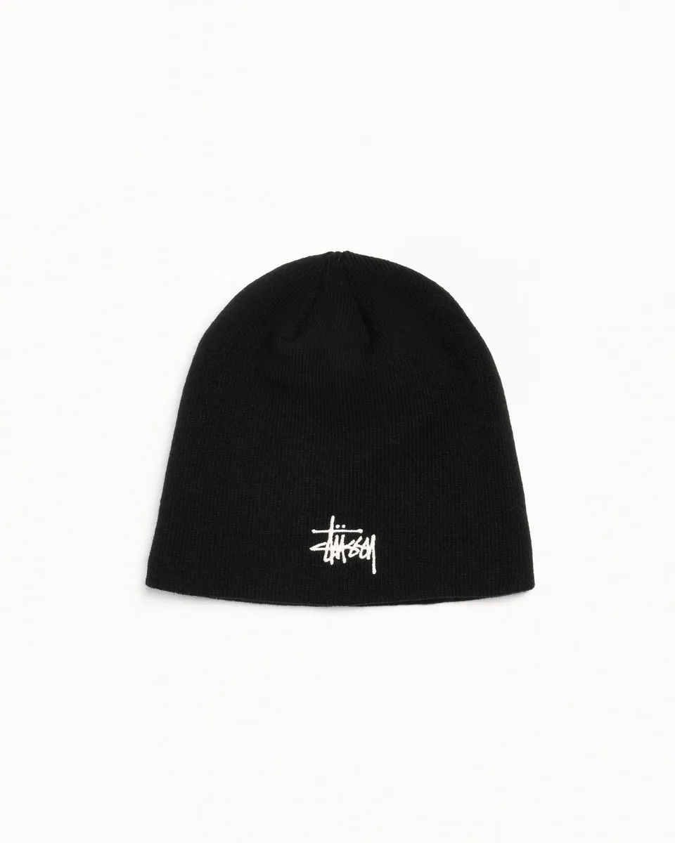 Stussy Basic Stussy Skullcap berretto nero 100% acrilico