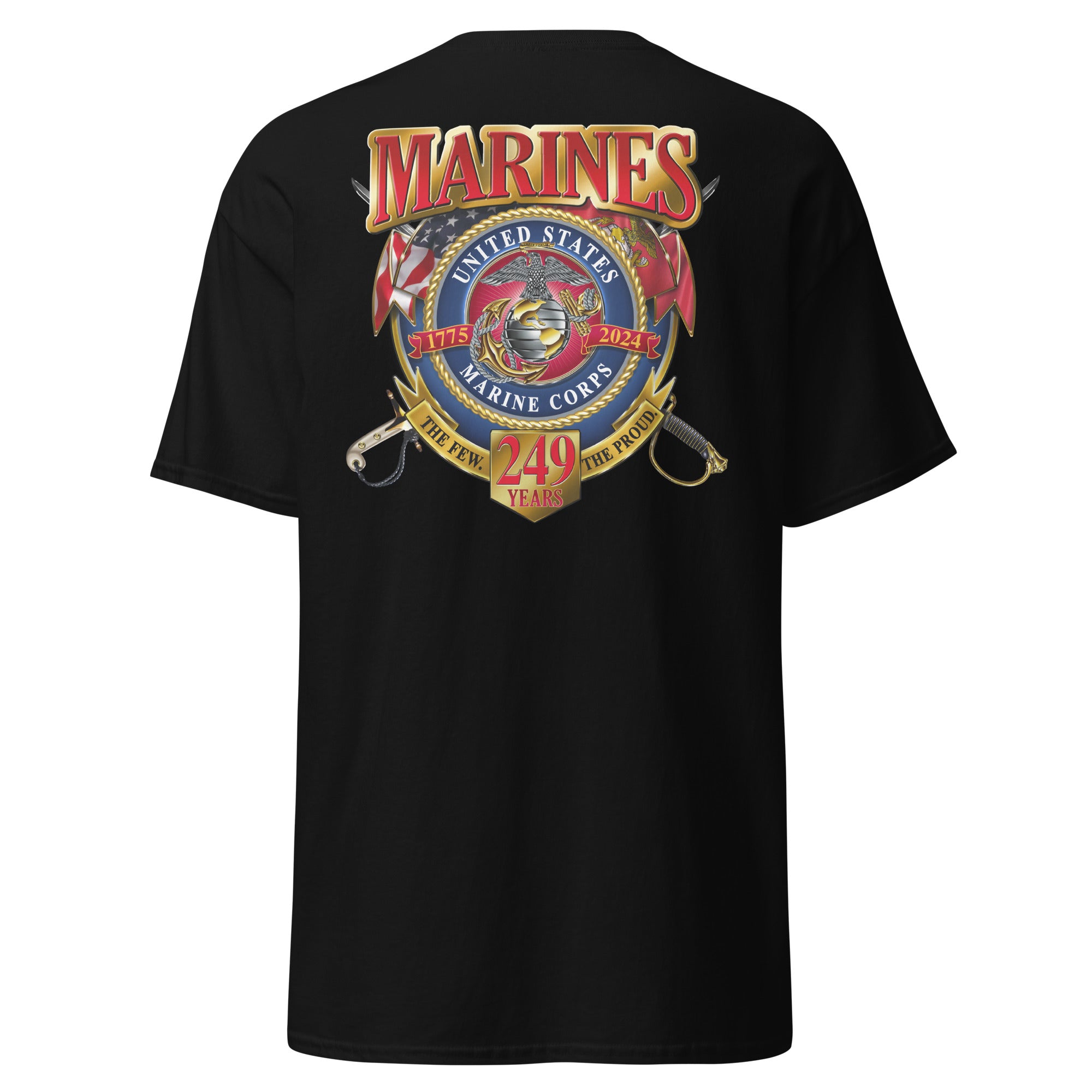 7.62 Design USMC 249th Birthday T-Shirt maglietta nero cotone