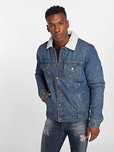 Only & Sons Onslouis 0450 Giacca Denim Uomo Blu Sherpa