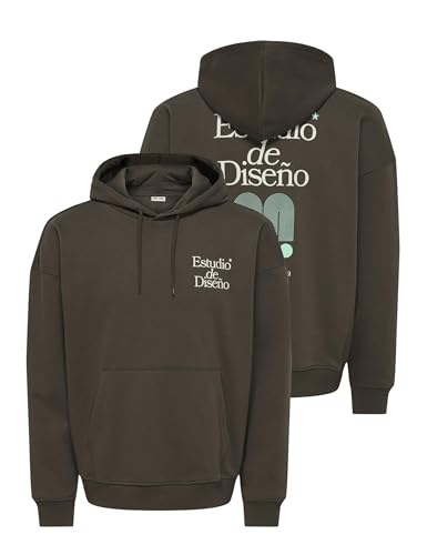 Only & Sons Onsciff Felpa Cappuccio Uomo Beluga Vintage