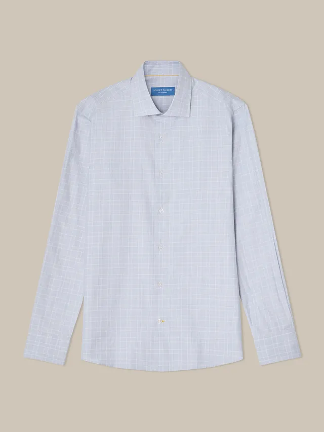Robert Talbott Reynolds camicia quadri blu cotone