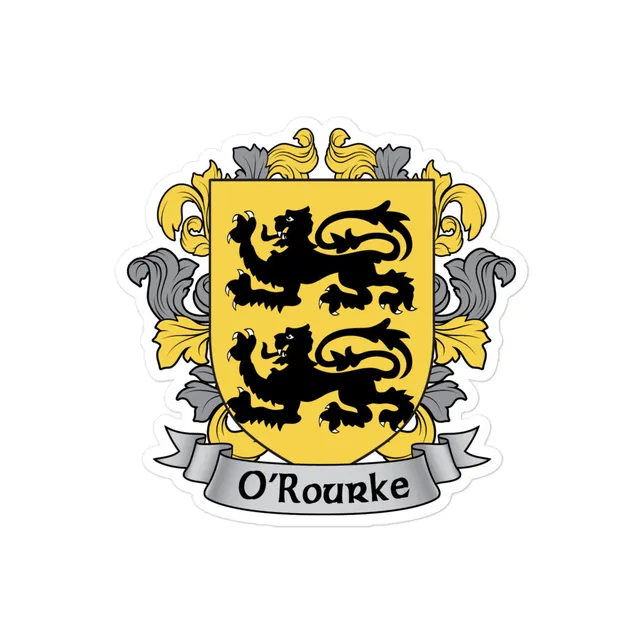 7.62 Design O'Rourke adesivo vinile 7x7 cm stemma irlandese