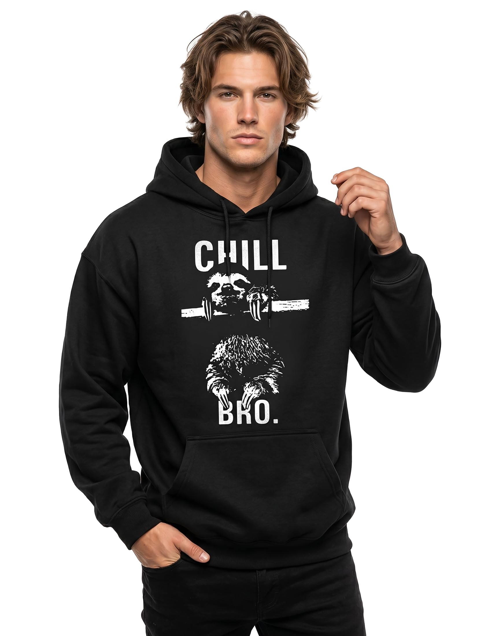 Makaya Chill Bro Felpa con Cappuccio M Tasca Canguro