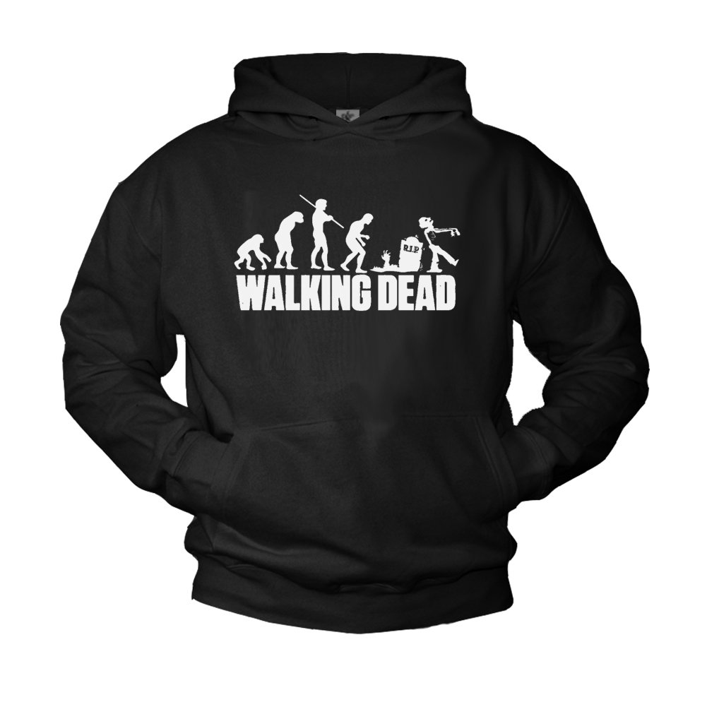 Makaya Felpa Uomo Zombie Evolution Cappuccio M Nera