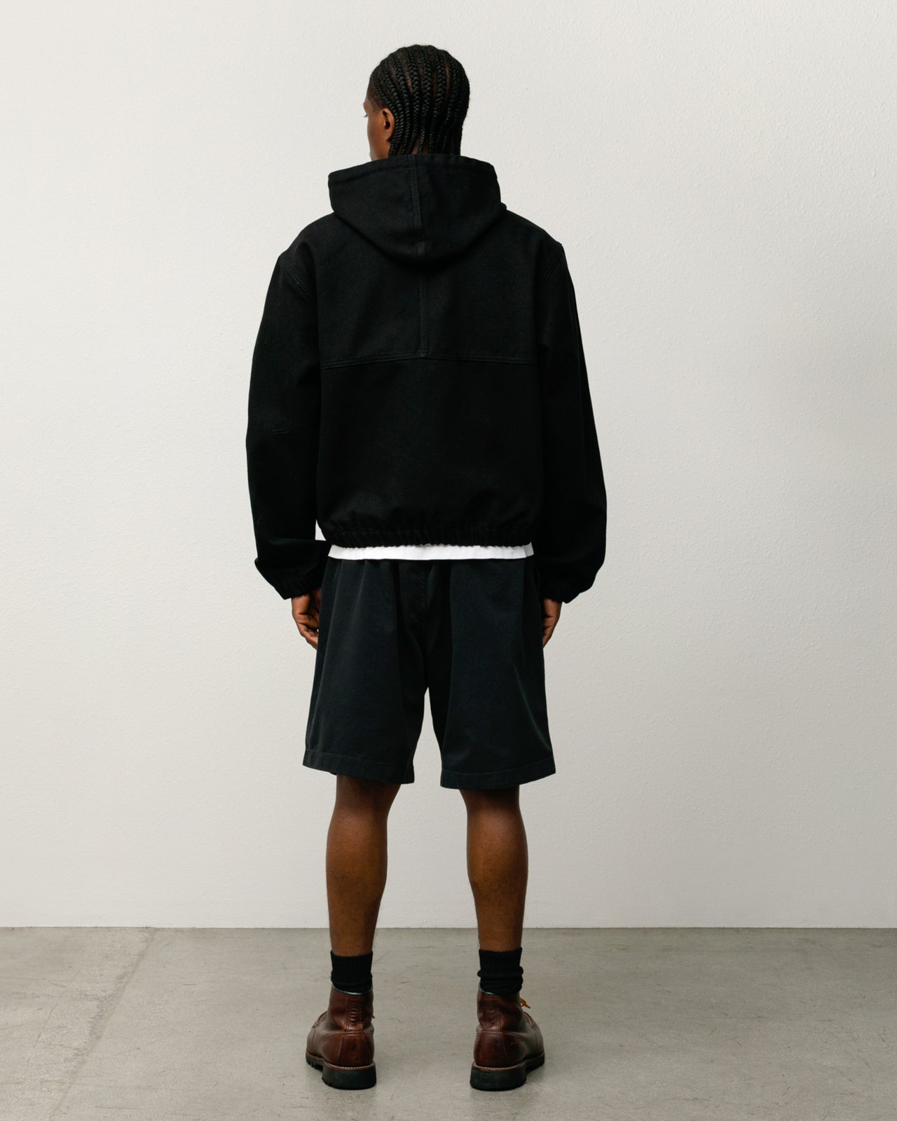 Stussy Work Jacket Unlined Canvas Giacca Black Cotone
