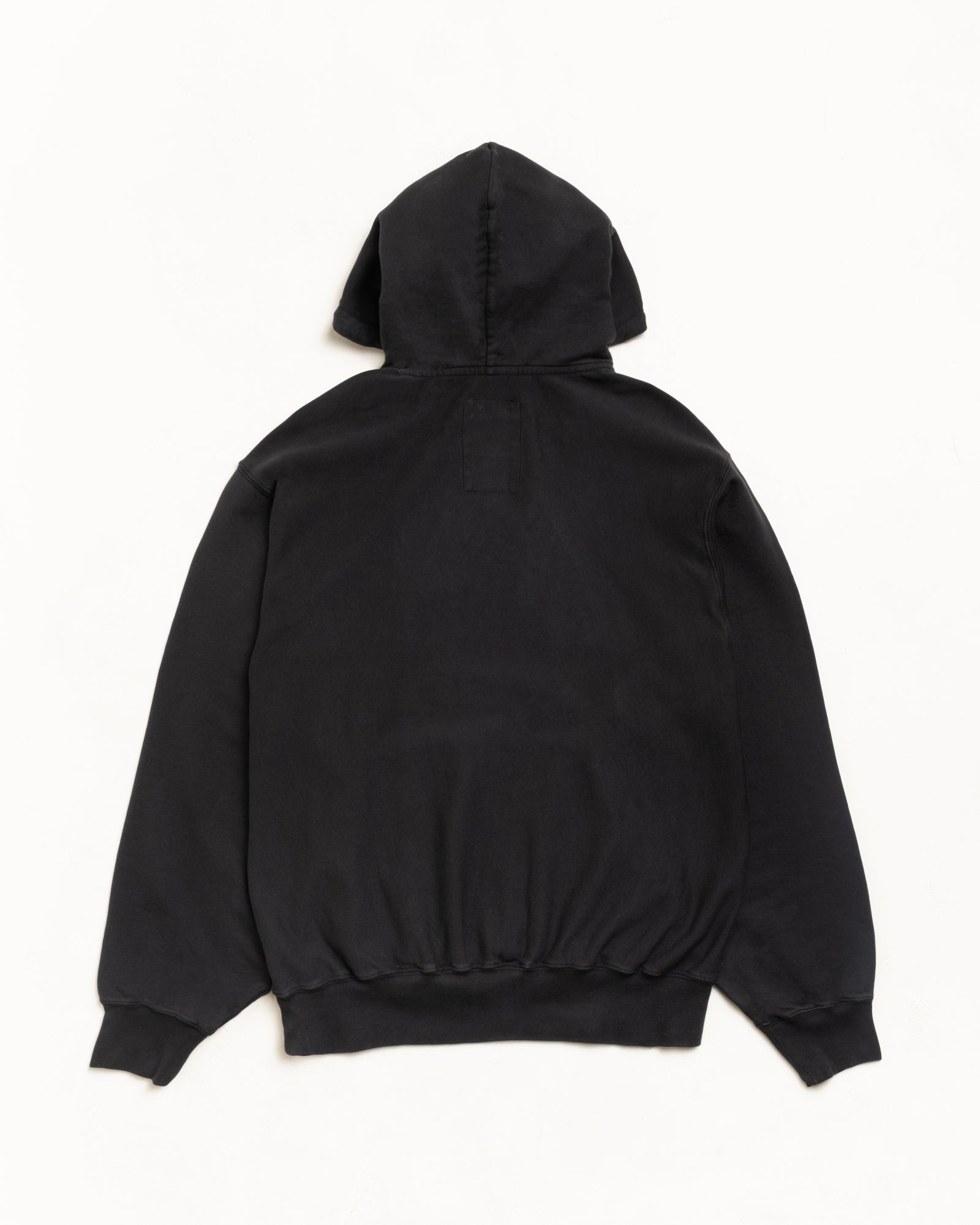Stussy Terry Hoodie Felpa Nera Cotone Leggero