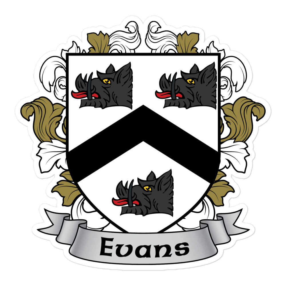 7.62 Design Evans Irish Crest Adesivo vinile 3x3