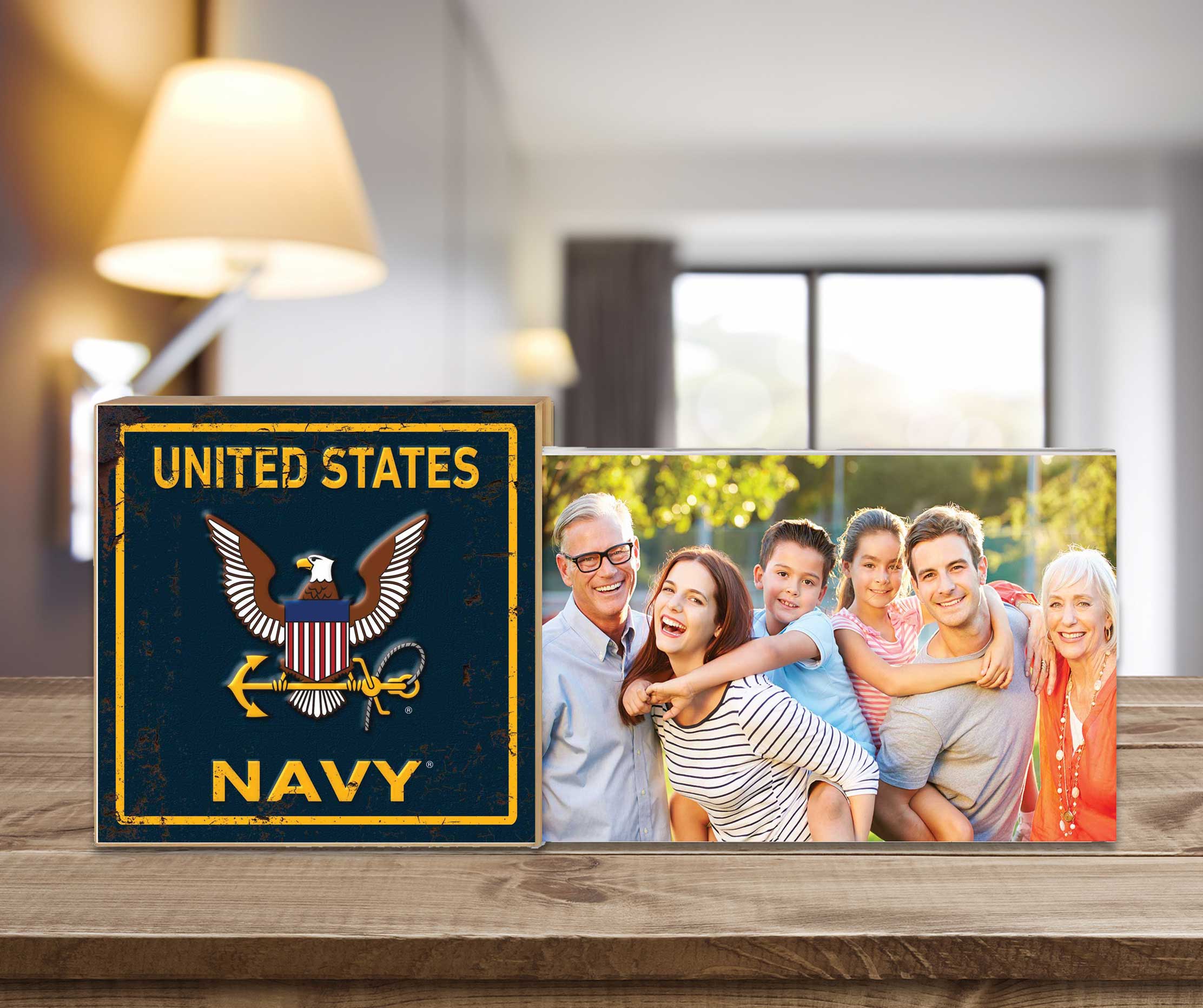 7.62 Design Navy cornice foto 4x6 effetto ruggine USA