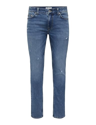Only & Sons Onsloom Slim Jeans Uomo 30W/34L Blu Scuro