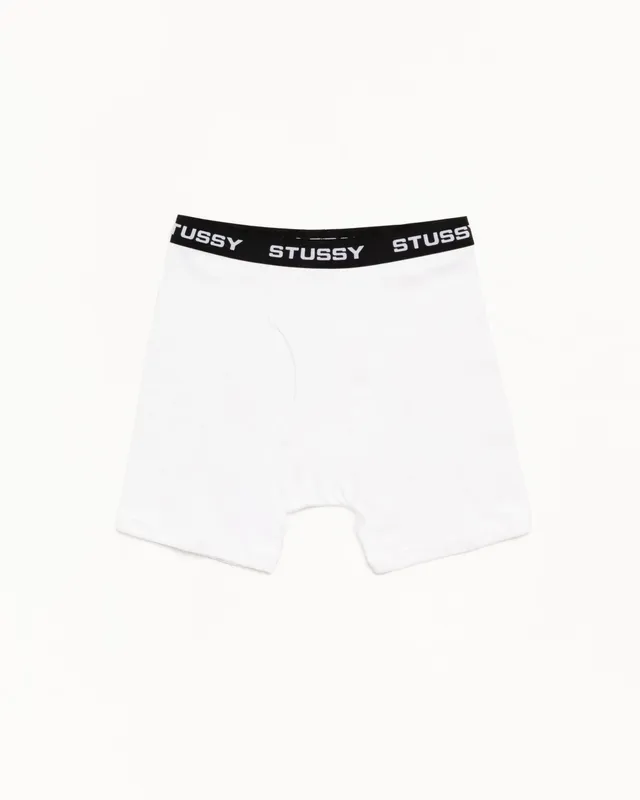 Stussy Boxer Briefs 3 Pack boxer White cotone