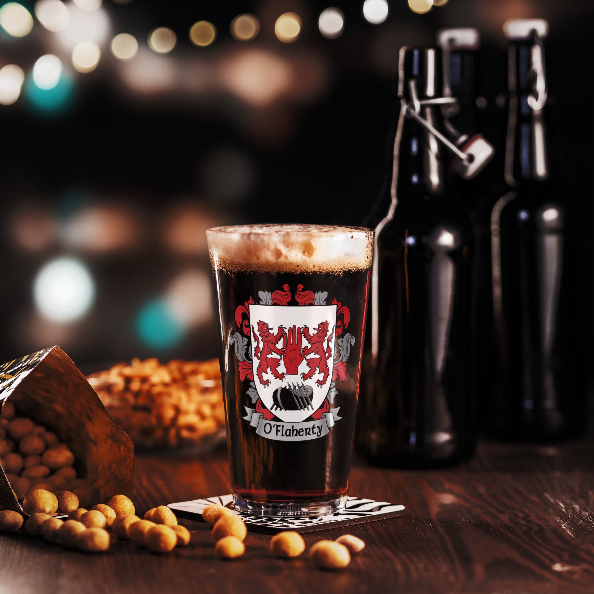 7.62 Design O'Flaherty Boccale Birra 473ml Stemma Irlandese
