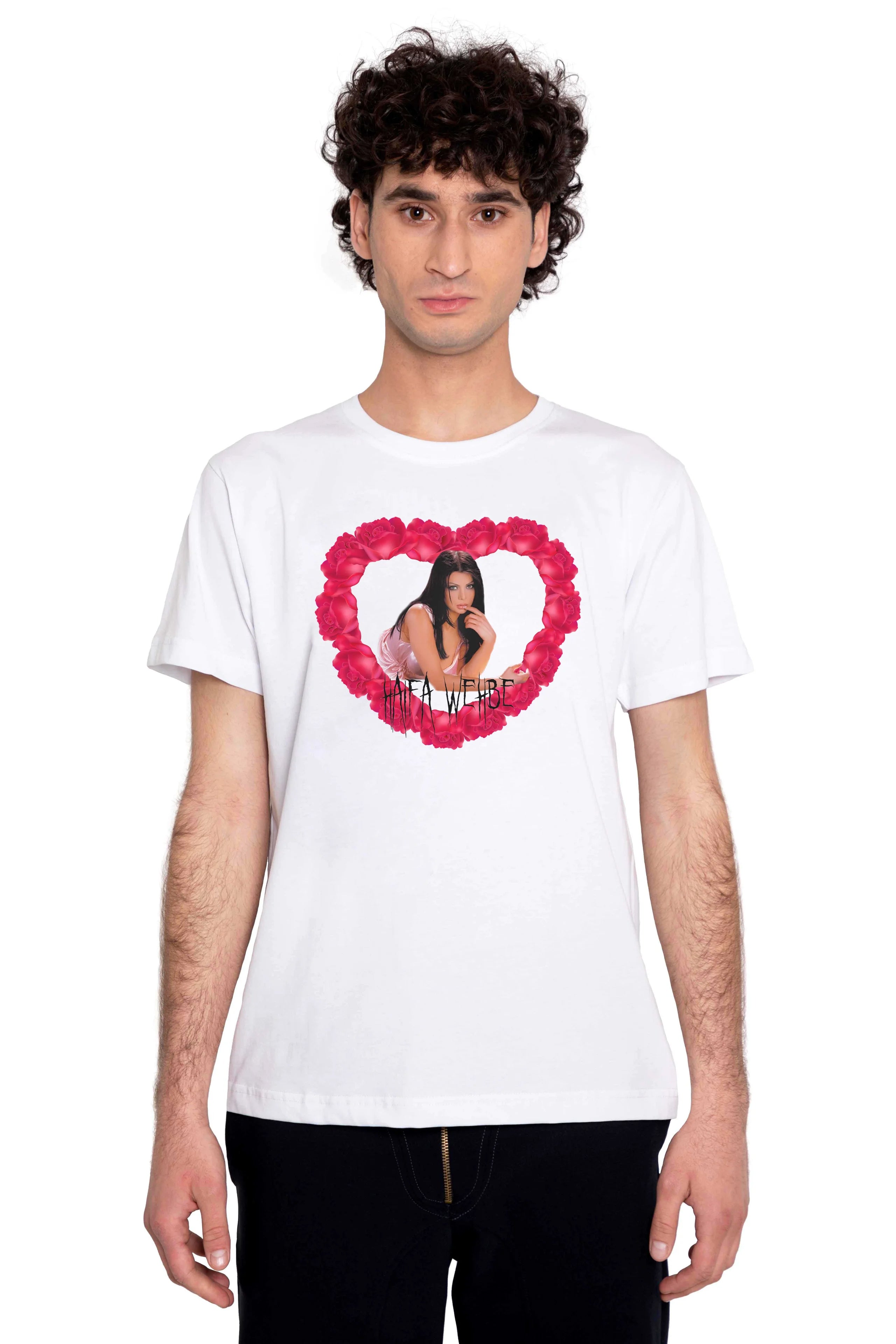 TRASHY CLOTHING ILY Haifa T-Shirt maglietta bianca cotone