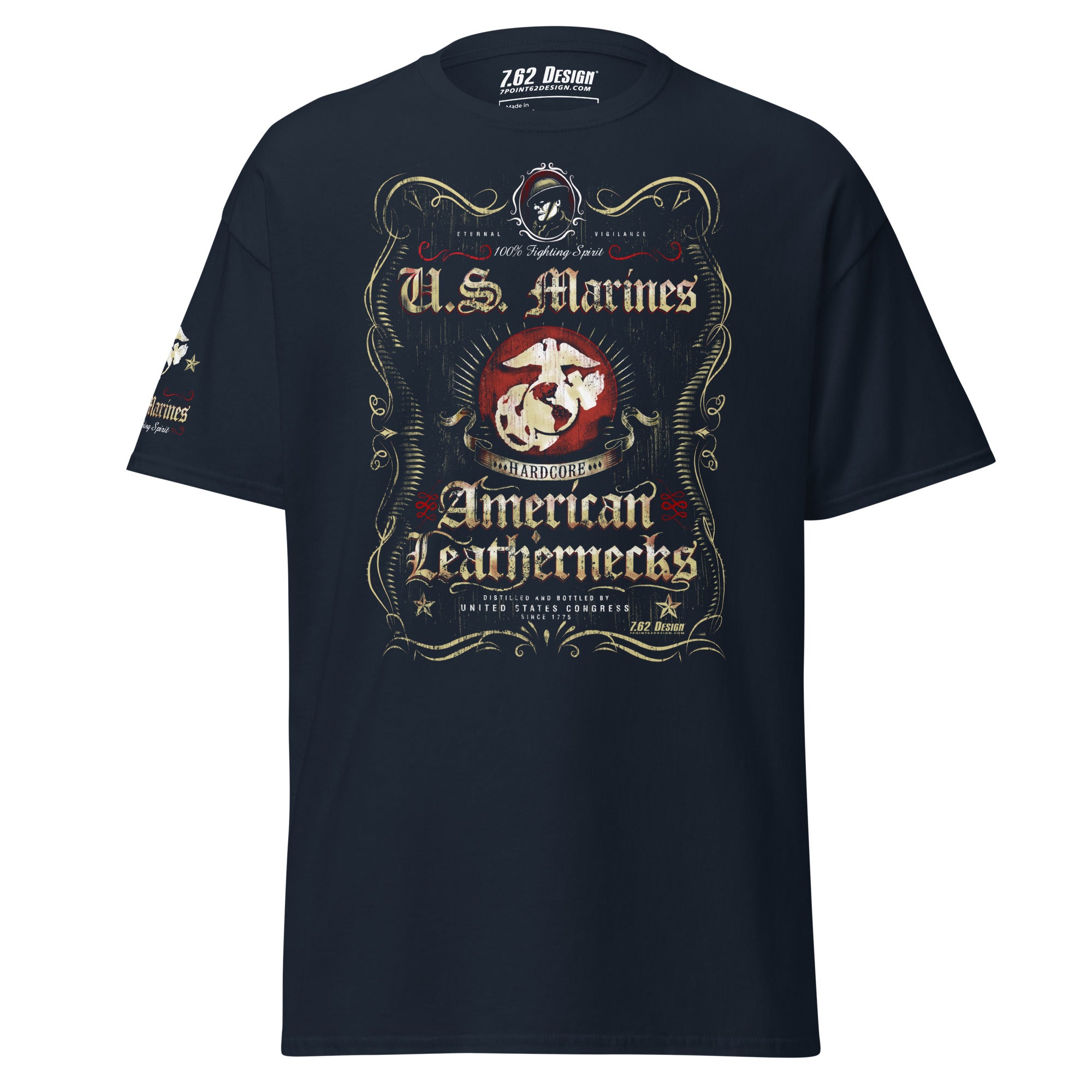 7.62 Design Fighting Spirit maglietta uomo cotone nera
