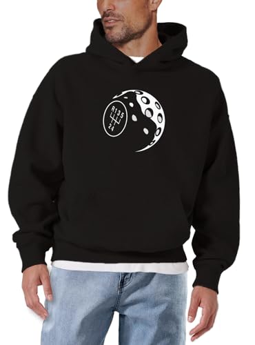 MAKAYA Felpa con Cappuccio Uomo Vintage Racing hoodie 4XL
