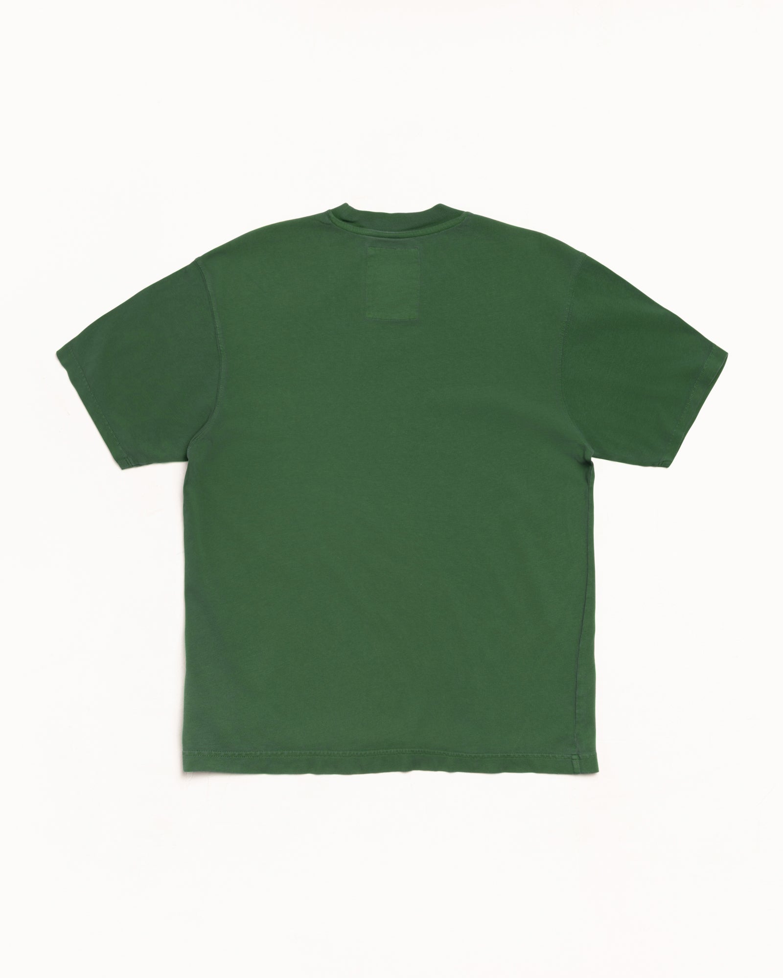 Stussy Garment Dyed maglietta verde cotone 260 gsm