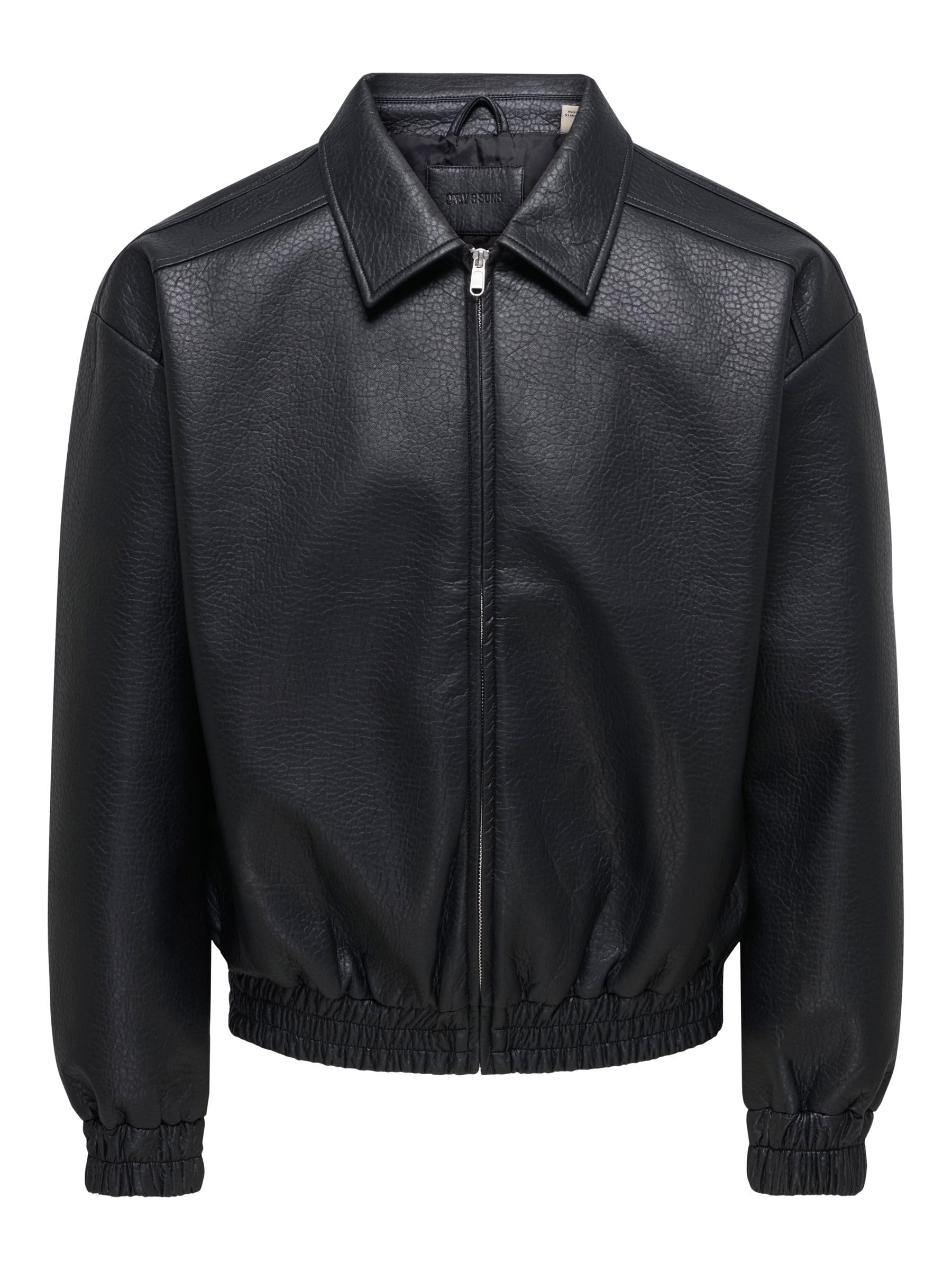 Only & Sons Onsrex Giacca XXL Nero Uomo Leggera