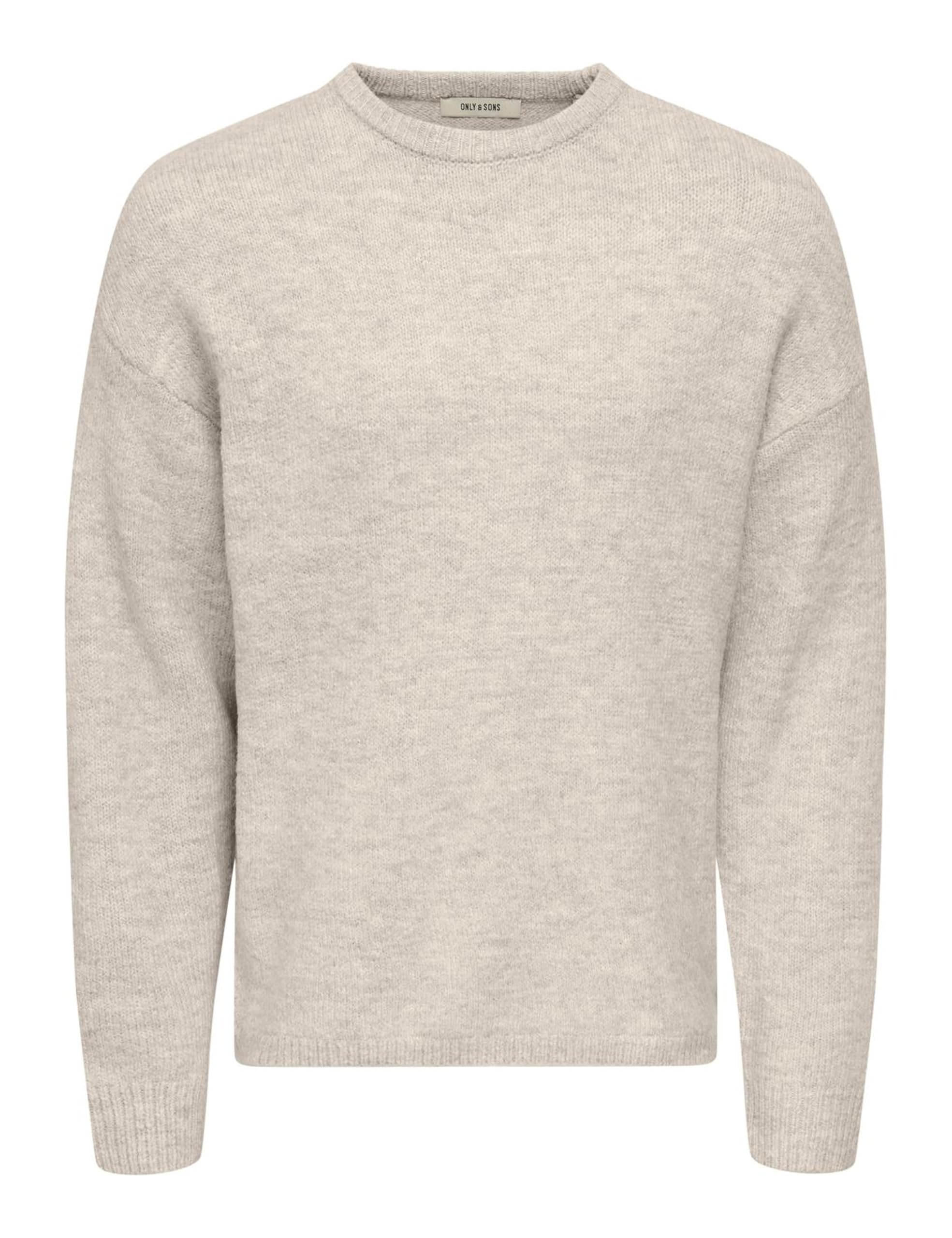 Only & Sons Onswake Pullover Uomo M Grigio Girocollo Relaxed