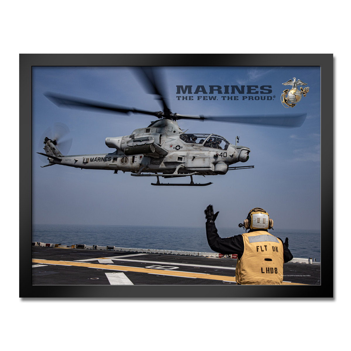 7.62 Design AH-1Z Viper Stampa Incorniciata USMC 14x20