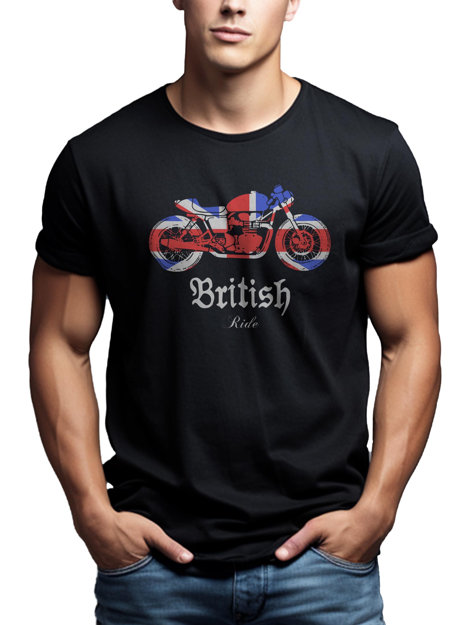 Makaya T-Shirt Uomo Vintage Motorcycle XL Cotone