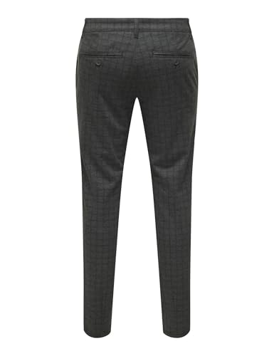 Only & Sons Onsmark Check 020922 pantaloni uomo grigio 32W/32L