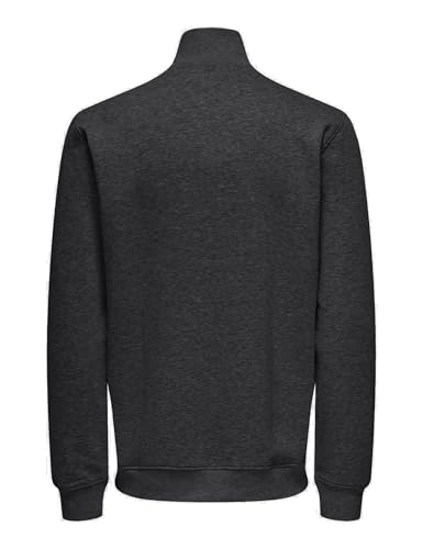 Only & Sons Onsriley Life Reg Felpa Zip 1/4 Uomo XL