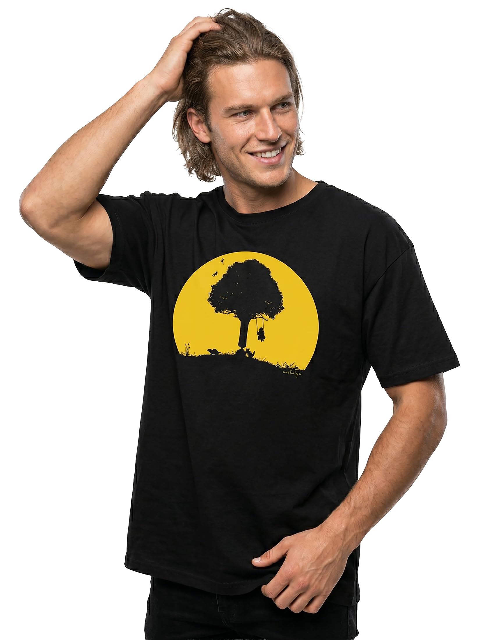 Makaya T-Shirt Uomo stampa divertente cotone XXL