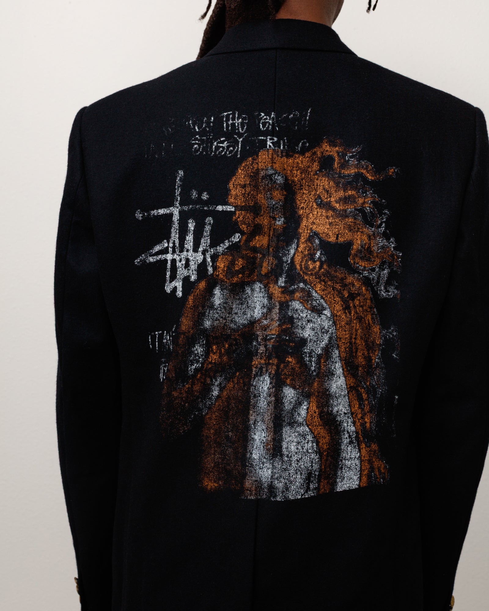 Stussy Outerwear Junya Sport Coat blazer nero lana 100%