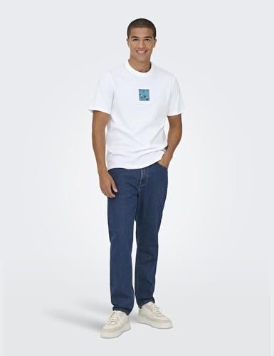 Only & Sons Onsmilo Photo Reg SS Tee T-Shirt Uomo M Maniche Corte